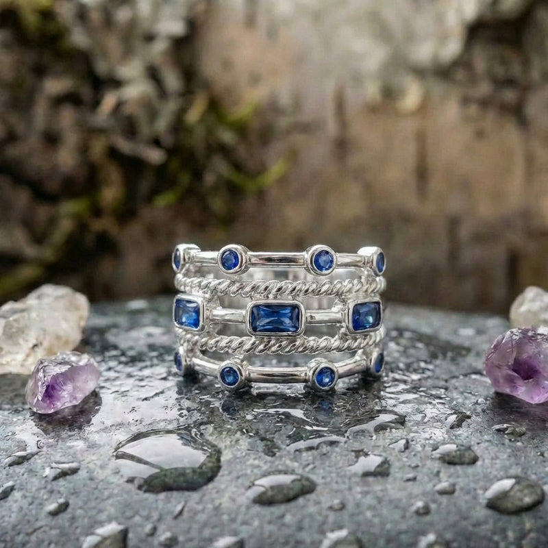Elegant Blue Sapphire Ring