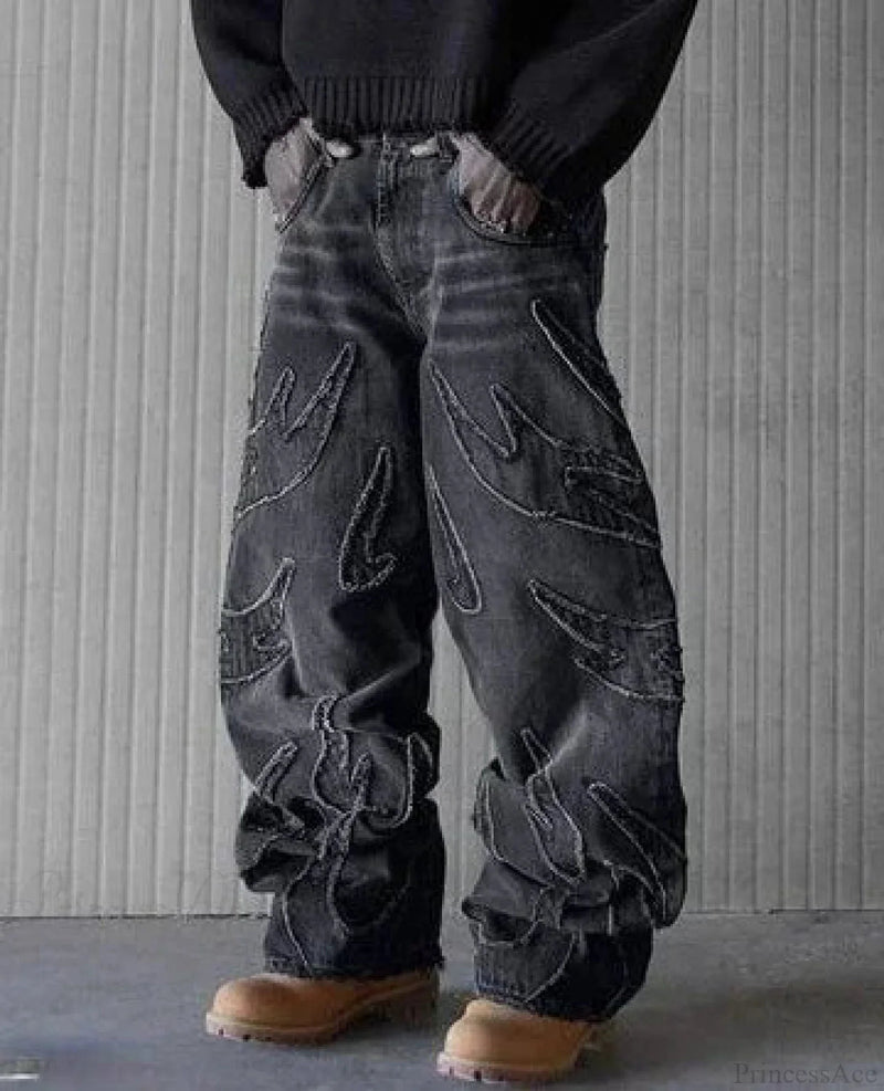 Distressed Gothic Baggy Pant