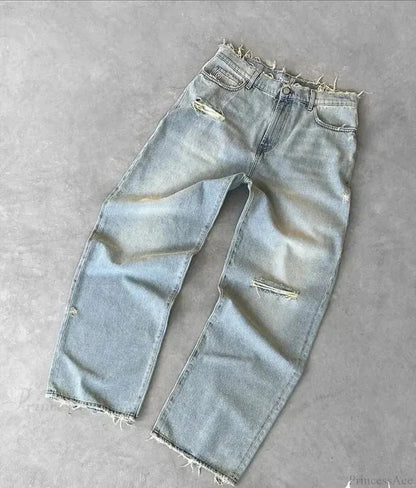 Distressed Gothic Baggy Pant