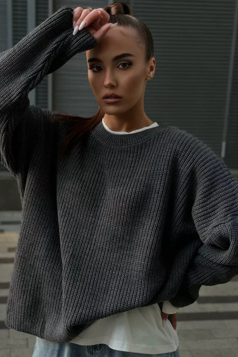 Crew Neck Loose Sweater