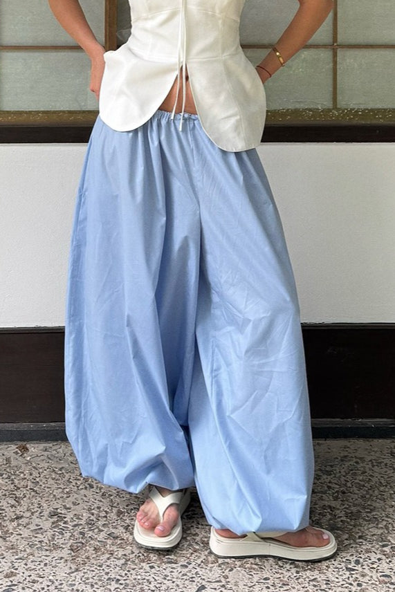 Street Cotton Lantern Loose Pants