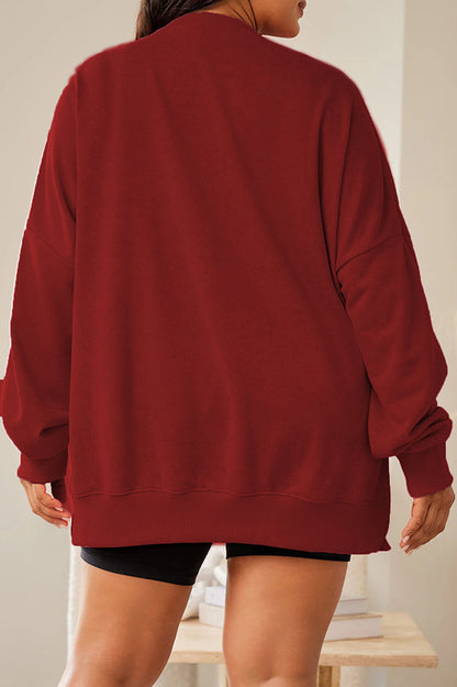 Christmas Sequined Loose Long-sleeved Sweatshirt