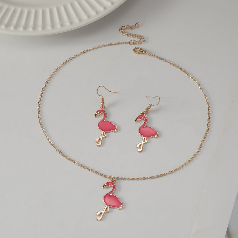 Flamingo Pendant Necklace