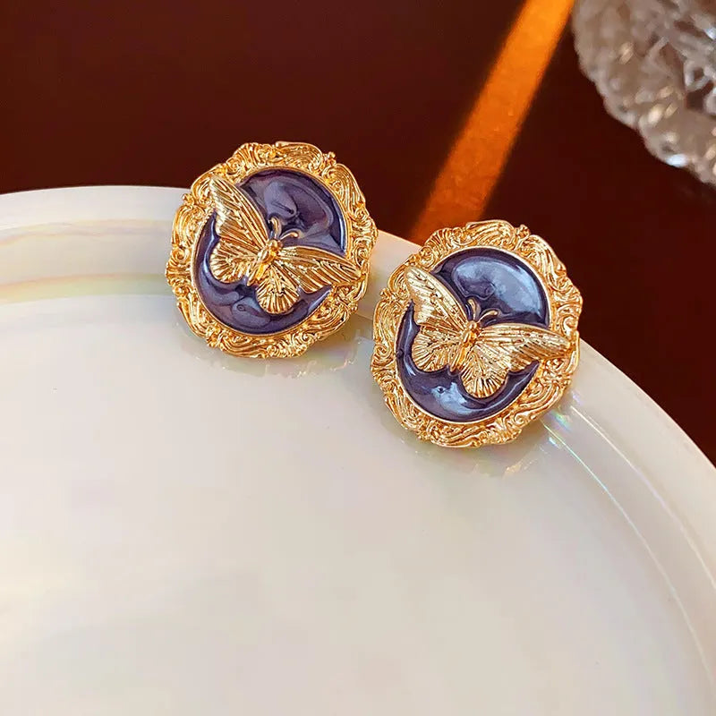 Vintage Butterfly Earrings