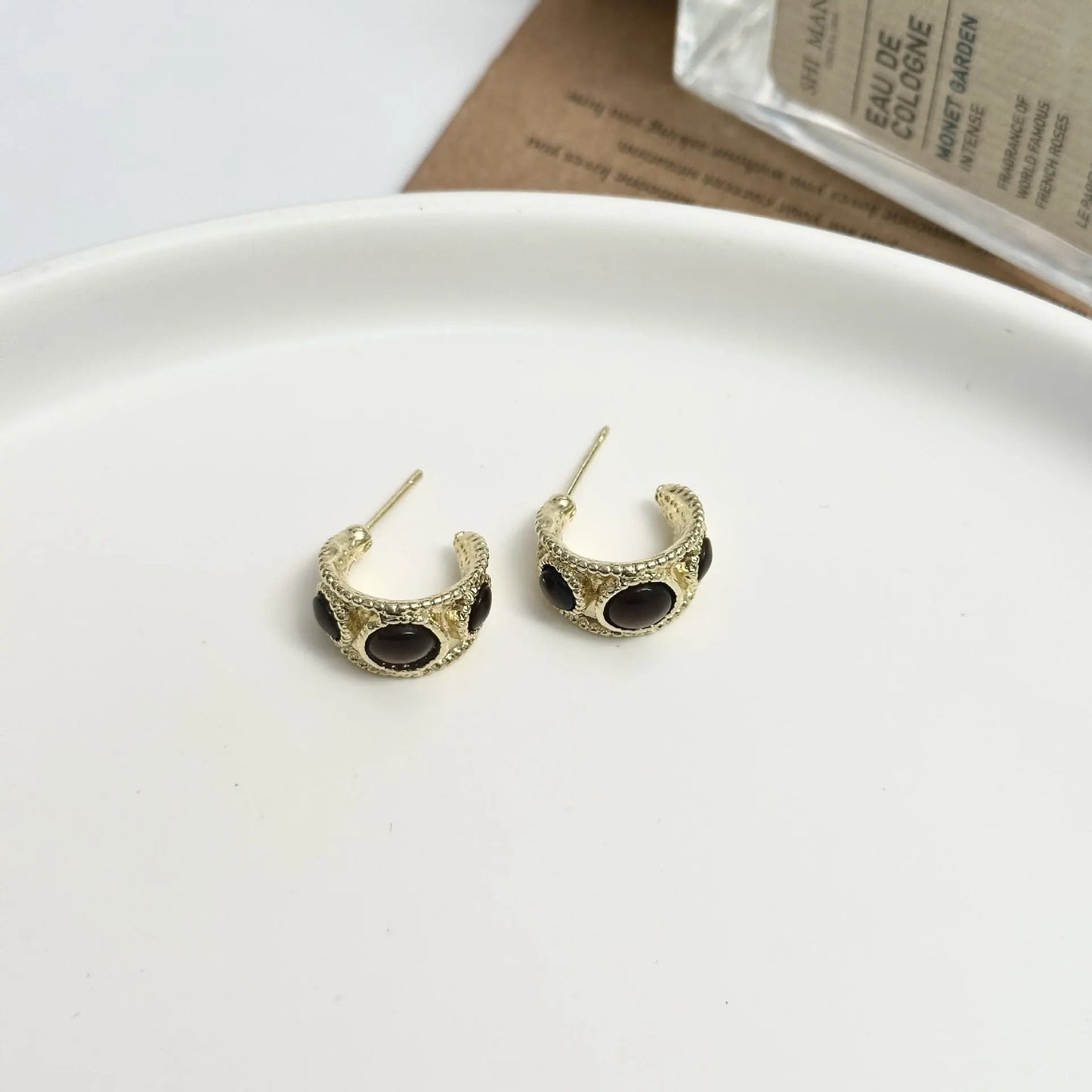 Vintage Onyx Earrings
