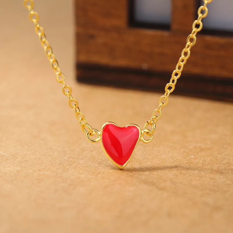 Romantic Red Heart Necklace