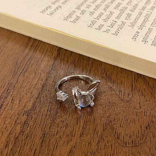 Whimsical Moonstone Ring