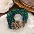 Elegant Emerald Beaded Bracelet