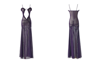 Cutout High-slit Maxi Dress