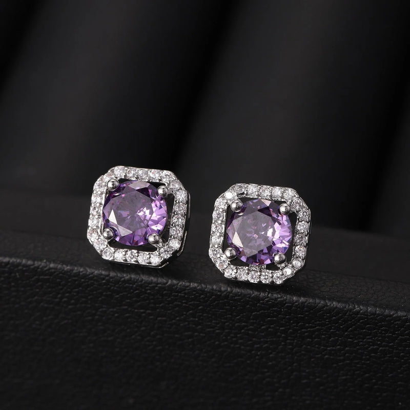 Elegant Amethyst Earrings