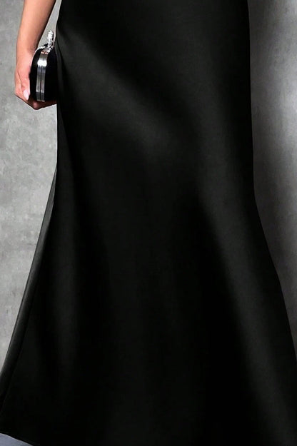 Silky High Waist Satin Maxi Skirt