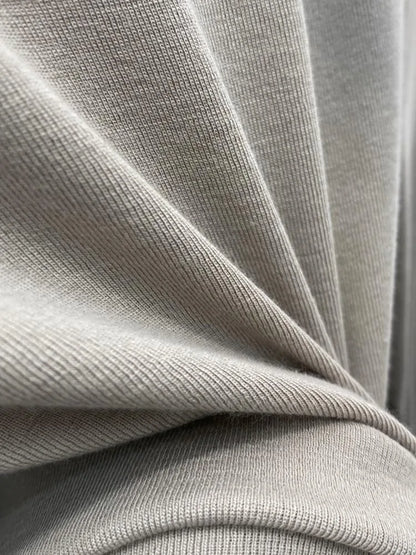 Basic Pure Cotton White T-shirt for Slim Top ’s Half Turtleneck Long Sleeve T-shirts