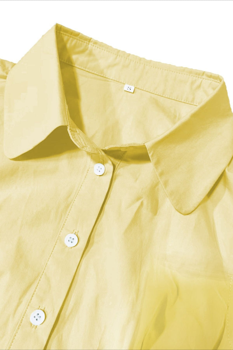 Slim Short Sleeve Blouse