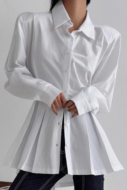 Cotton Tie Blouse