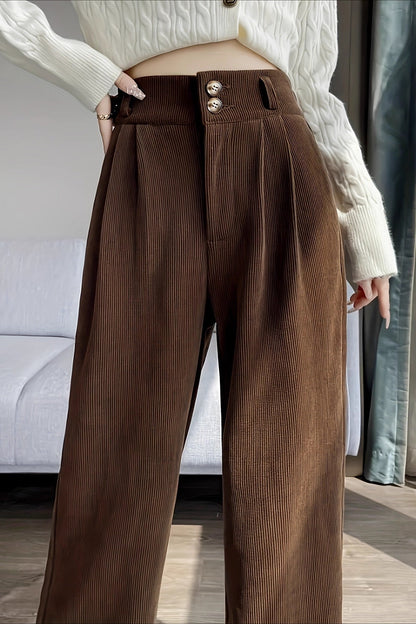 Corduroy Wide Leg Knit Pants
