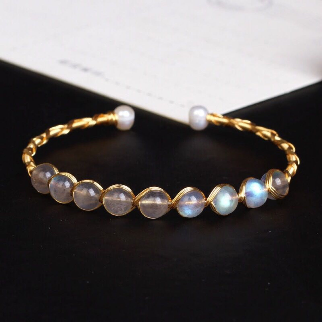 Elegant Moonstone Bracelet