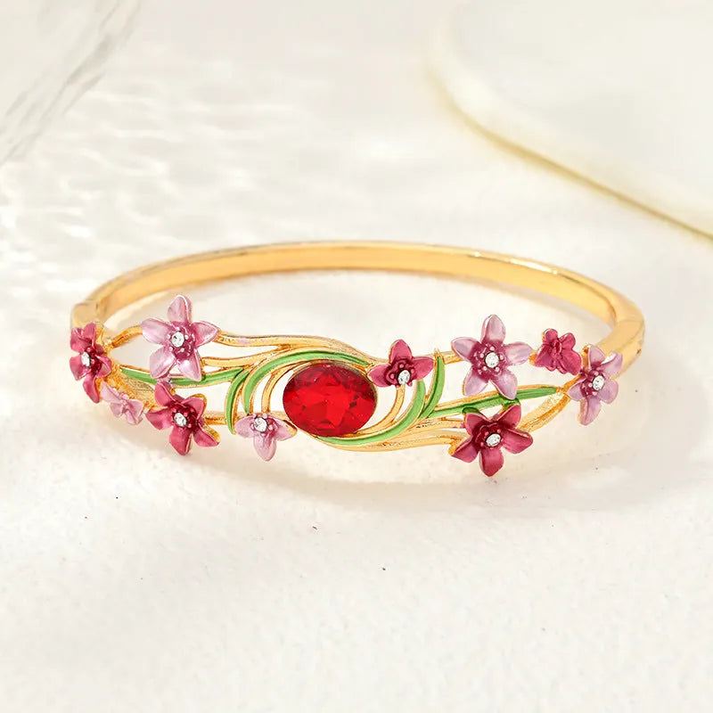 Romantic Floral Red Bracelet