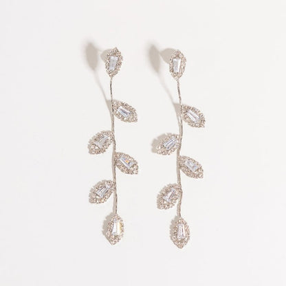 Silver Earrings With Cubic Zirconia