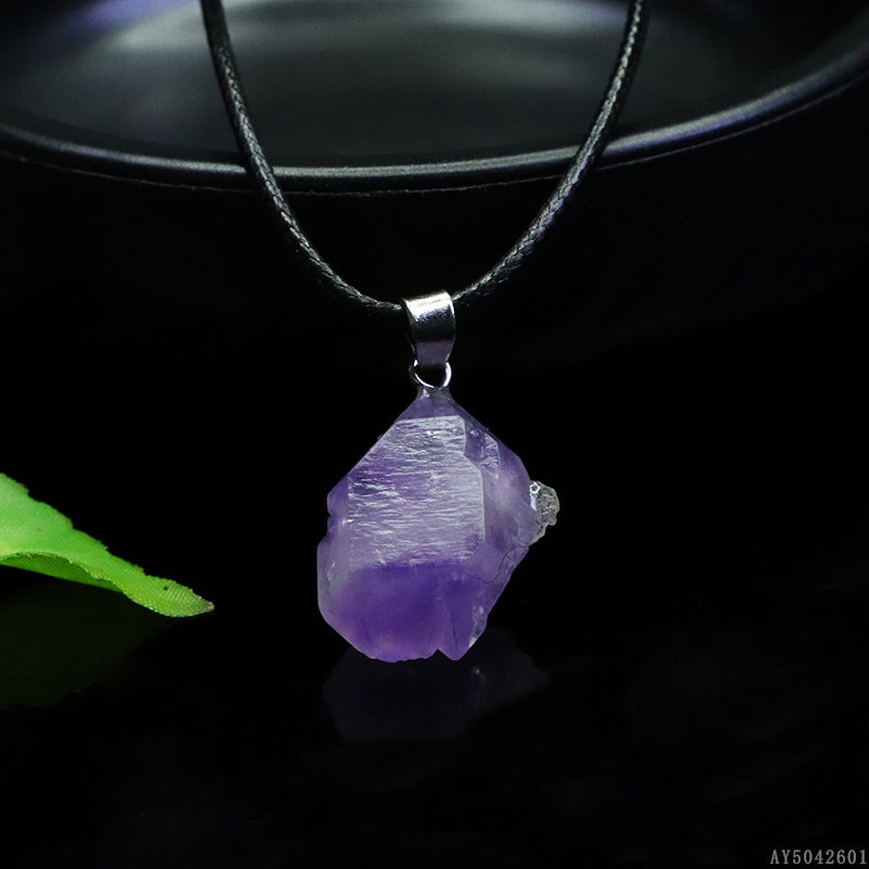 Raw Amethyst Necklace