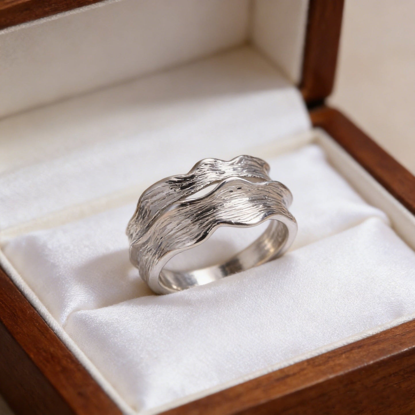 Textured Silver Ring