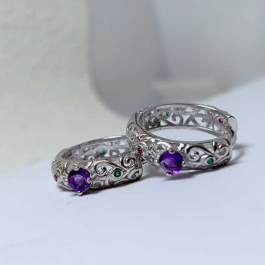 Vintage Amethyst Earrings