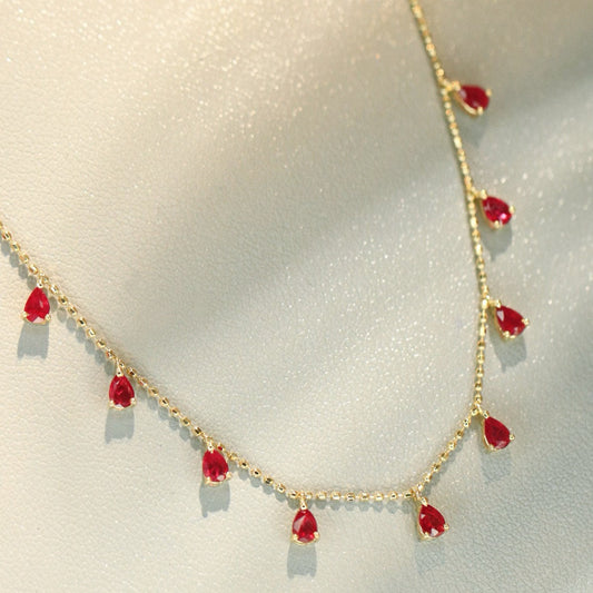 Elegant Ruby Necklace