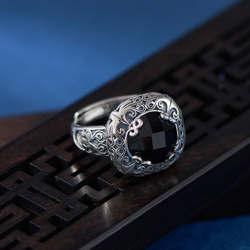 Vintage Black Onyx Ring