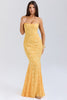Apricot Lace Up Back Maxi Dress