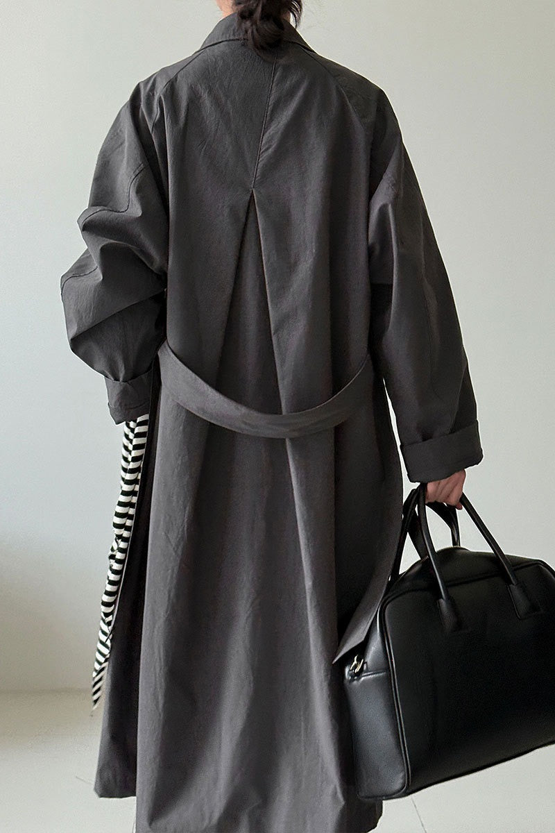Luxi Loose Large-pocket Unique Overcoat