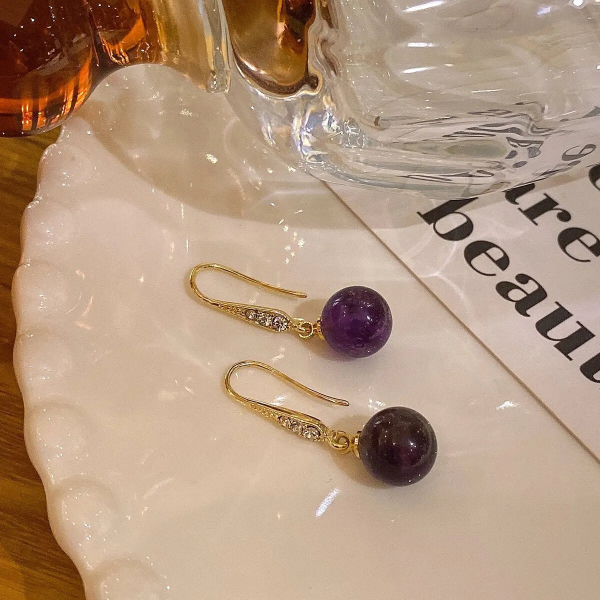 Elegant Amethyst Earrings