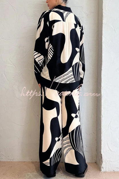 Delightful Elastic Waist Pocketed Wide Leg Drape Pants