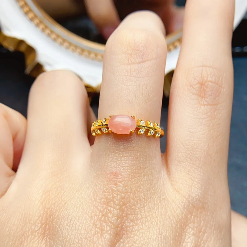 Elegant Pink Tourmaline Ring