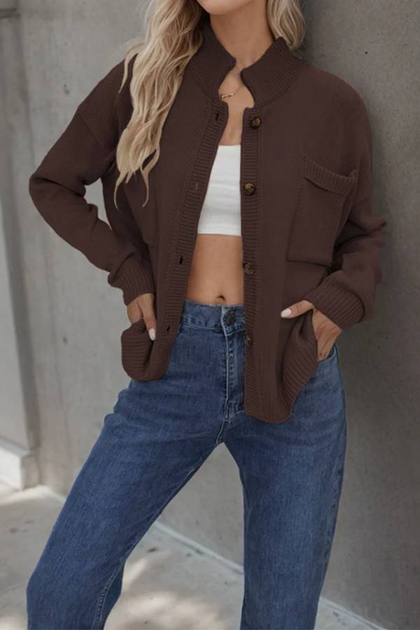 V-neck Color Blouse