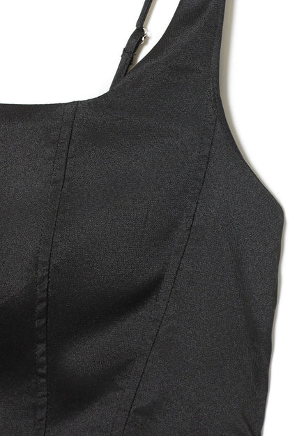 Strapless Strap Mini Tie Bodycon Mini Dress