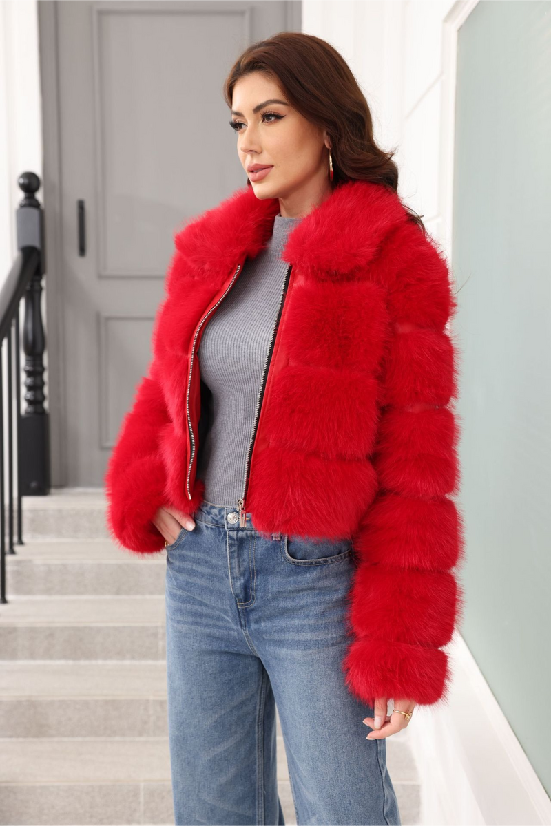 Short Faux Fur Classic Coat