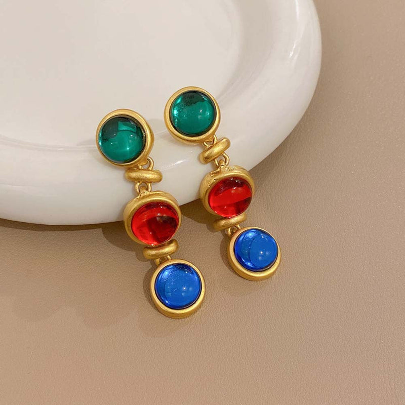 Colorful Gemstone Earrings