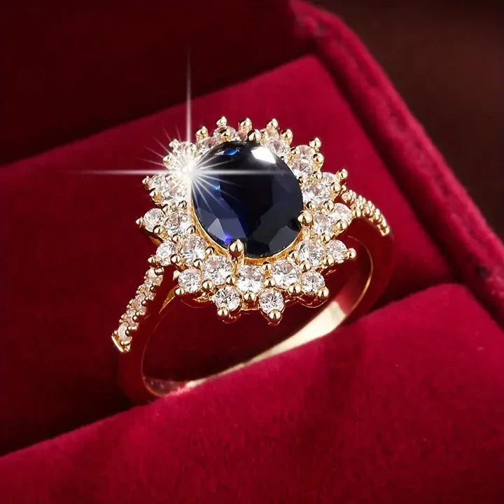 Vionne Gemstone Gold Ring