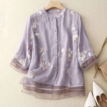Whispersoft Blouse™ — Float Through Every Moment Wrapped in Irresistible Elegance and Confidence