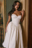 Ivory Satin Midi Dress