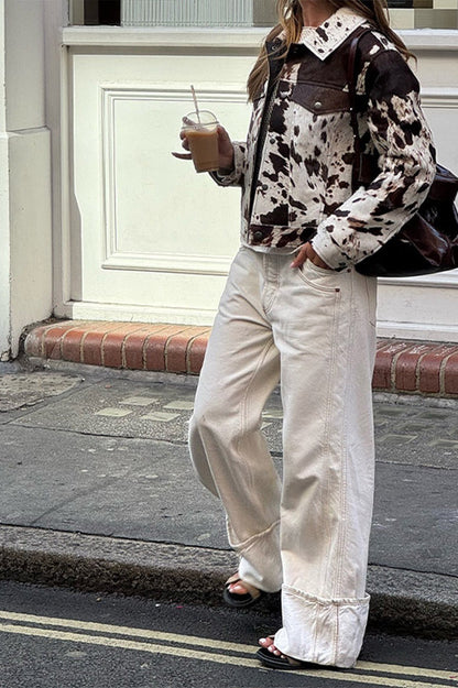 Printed Overshirt Coat