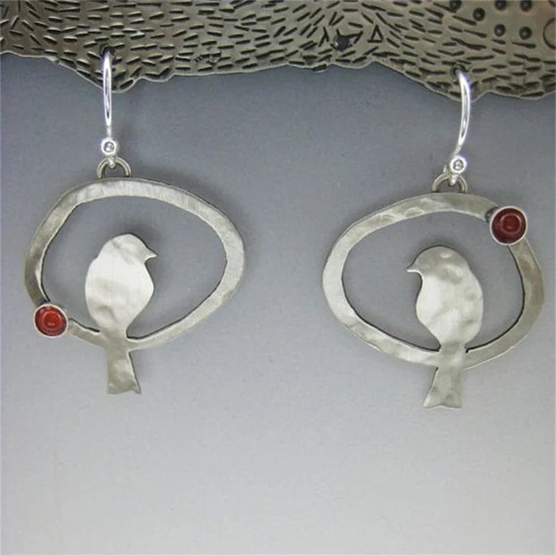 Vintage Bird Dangle Earrings