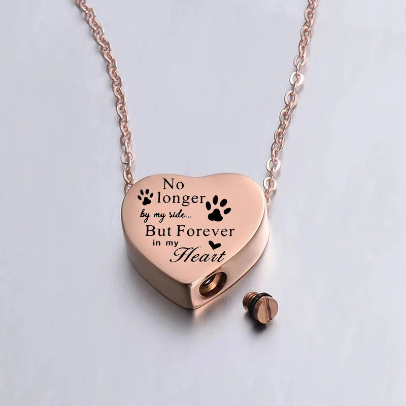 Engraved Heart Memorial Necklace