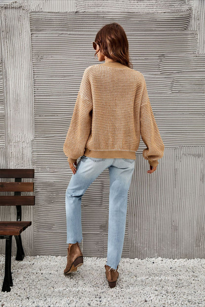 Hollow Knit Cardigan