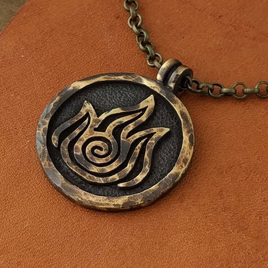 Vintage Spiral Pendant Necklace