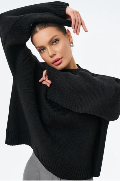 Crewneck Loose Knit Sweater