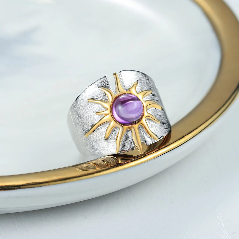 Statement Amethyst Ring