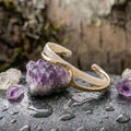 White Opal Elegant Golden Bracelet