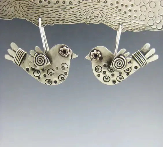 Vintage Bird Dangle Earrings