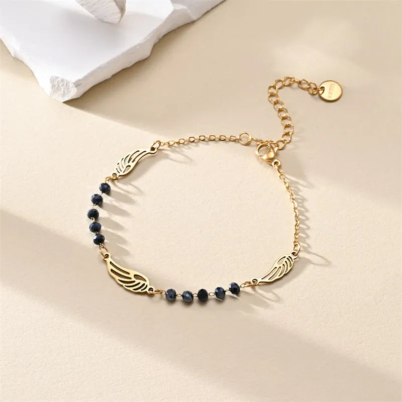 Elegant Black Beaded Bracelet