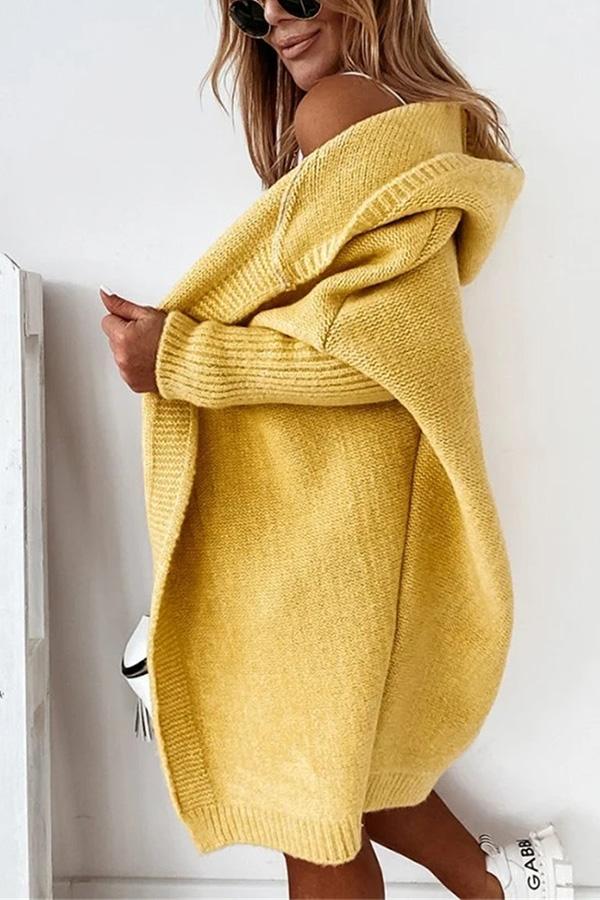 Fall for Nyc Hooded Cardigan